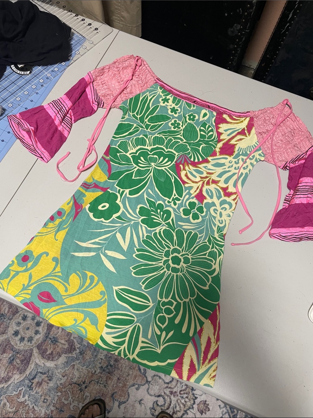 Custo-Barcelona  Floral A-Line Tunic sz S